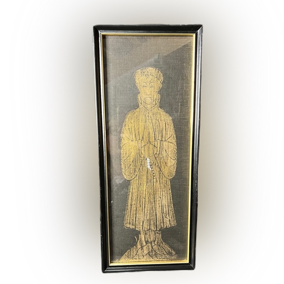 Edward Courtenay Oxford Brass rubbing style - Picture 10 of 10